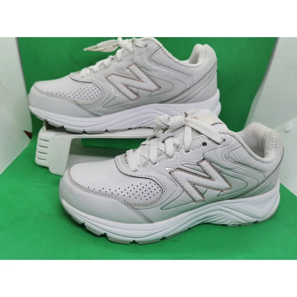 New Balance 840 GG2 Abzorb Walking Shoes White Rose Gold Women Size 8.5 D Wide